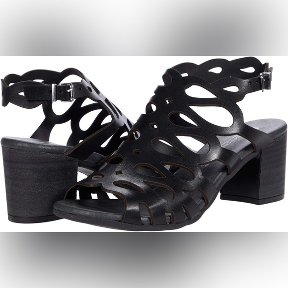 NEW w/Box Eric Michael Toscana Leather Cutout Sandals Euro 41 US Size 9.5-10 - Picture 1 of 9
